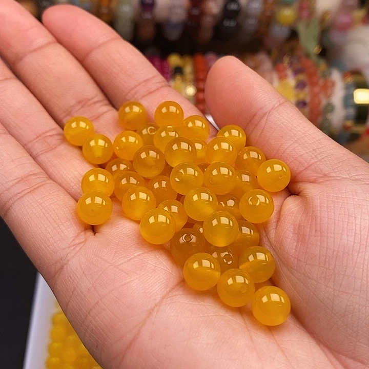 未镶嵌卡8黄玛瑙100个玛瑙/玉髓