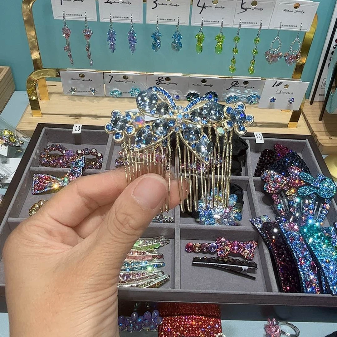 布艺铁合金耳钉耳