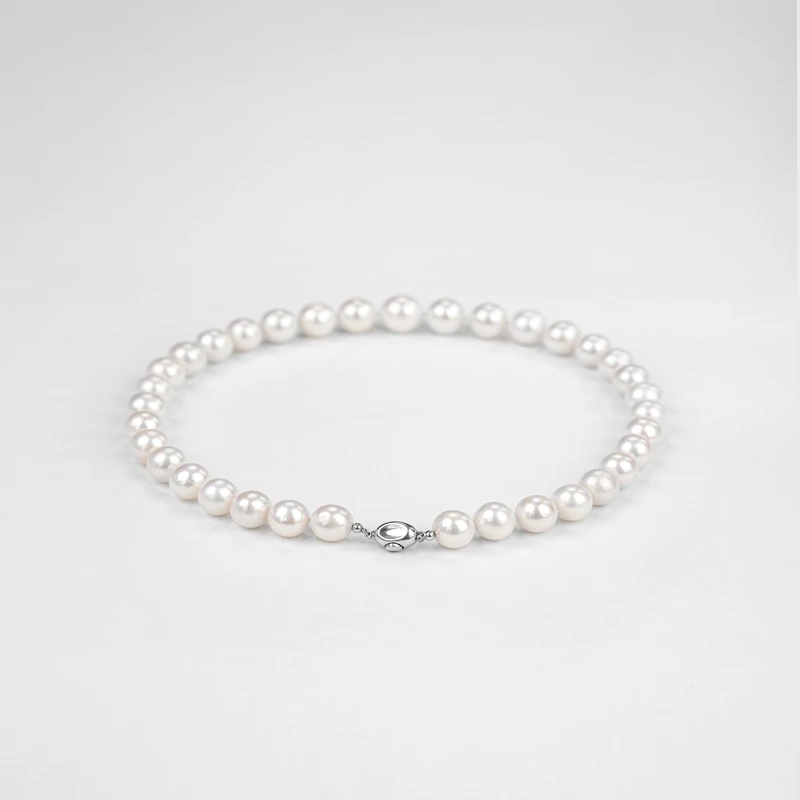 稀世之光无核11-14（带大证）淡水无核珍珠项链s925银