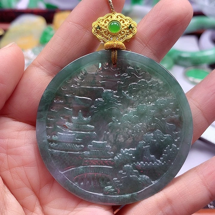 颈饰未镶嵌翡翠翡翠
