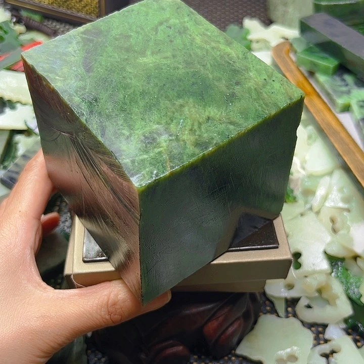 未镶嵌和田玉珠宝半成品浮*