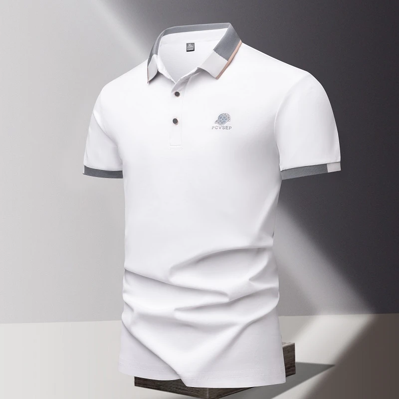 夏季男士POLO衫短袖t恤新款潮牌高档商务休闲百搭体恤