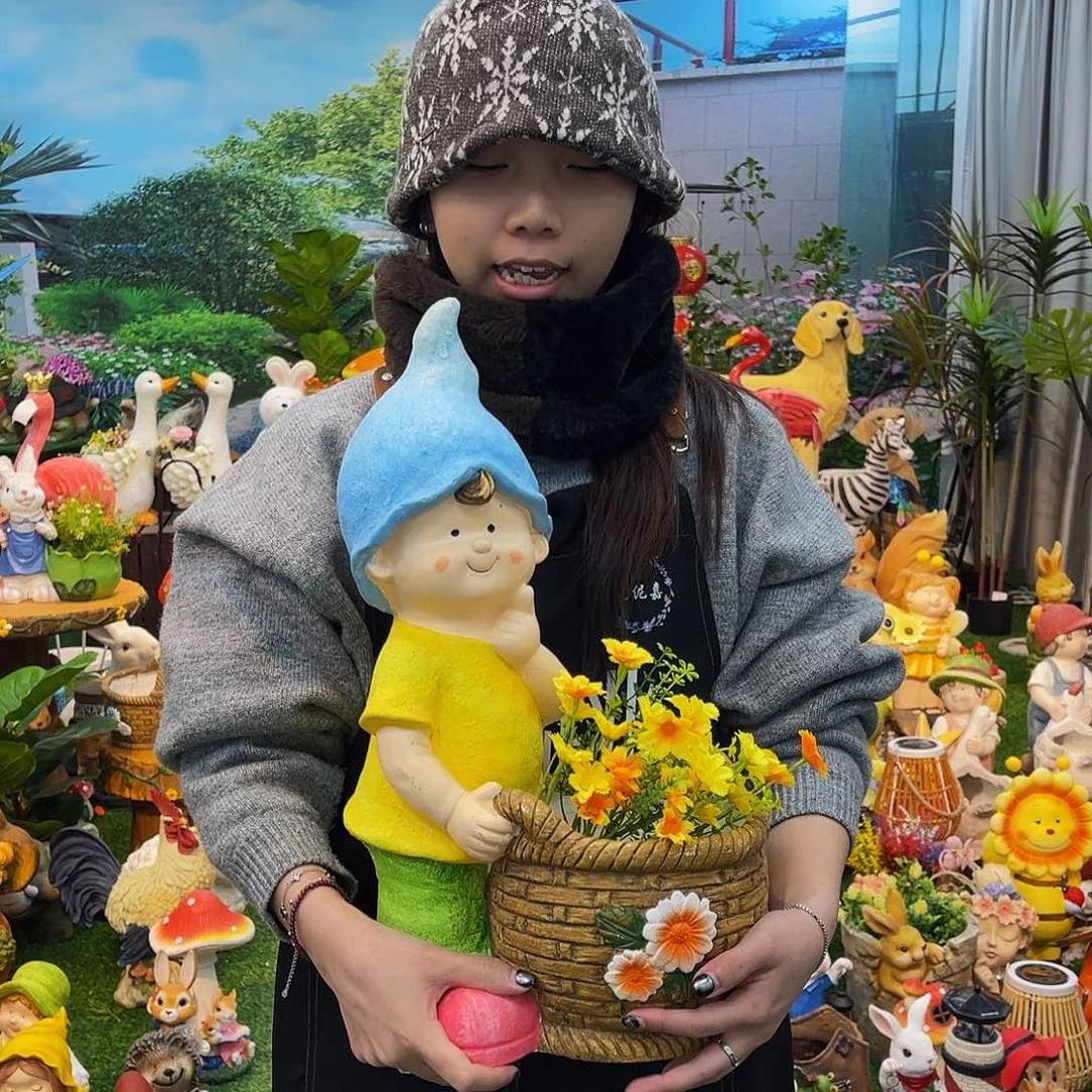 红陶花园庭院摆件&000&