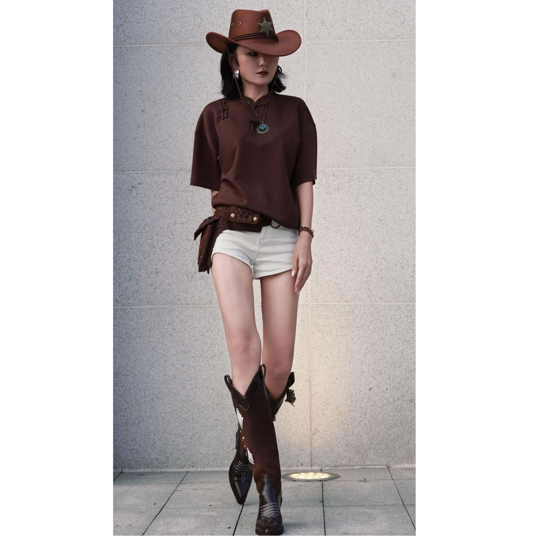 【图雅】蒙式 高级感简约中性帅气  冰感松弛休闲衬衫T25166