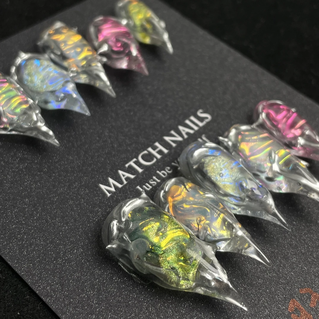 【樱龙脉冲】多巴胺金属刺甜酷风短龙个性异形龙爪穿戴甲