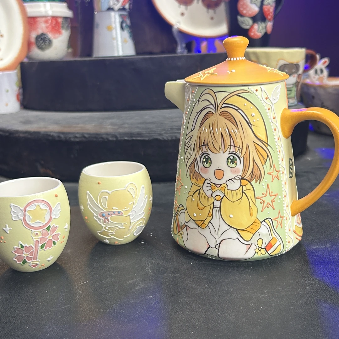 431手绘小樱一壶两杯
