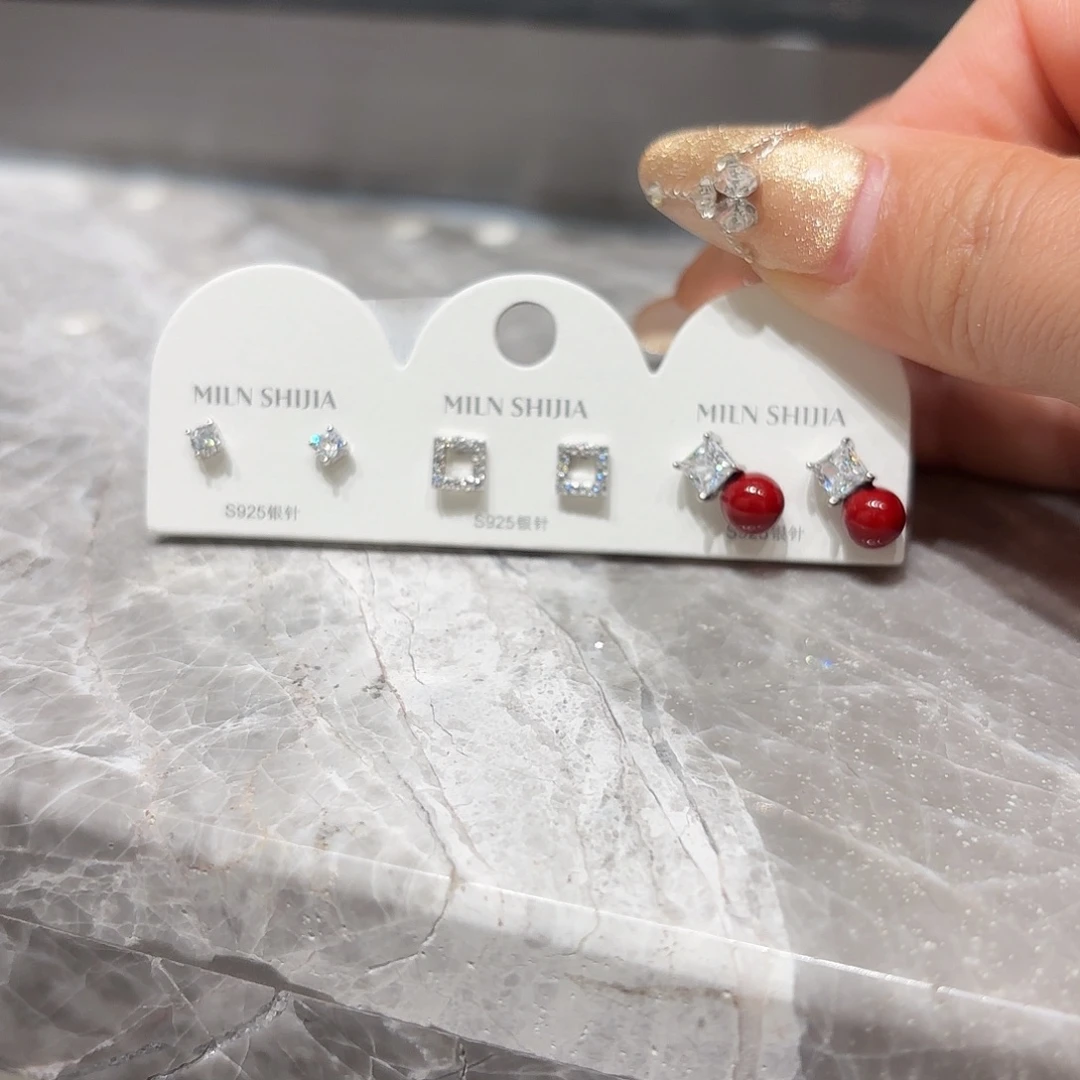 铜合金925银耳钉的