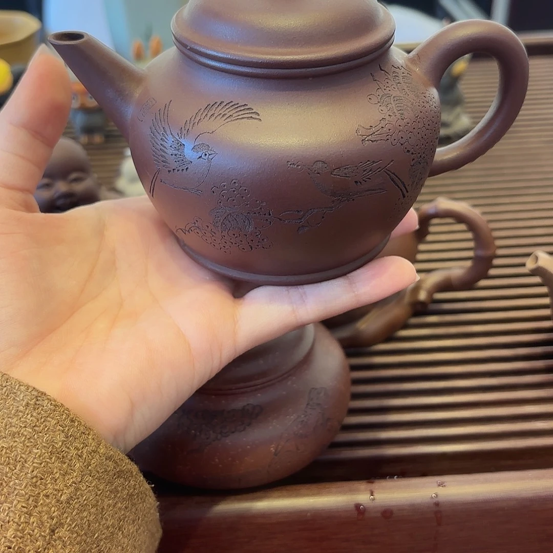 ****奥芭乐水平底槽清紫砂壶