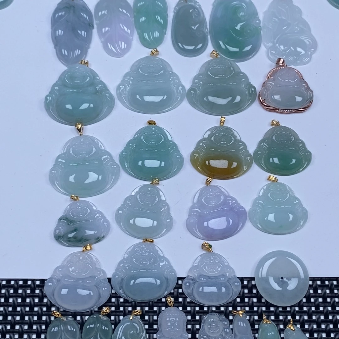 翡翠未镶嵌颈饰天然翡翠