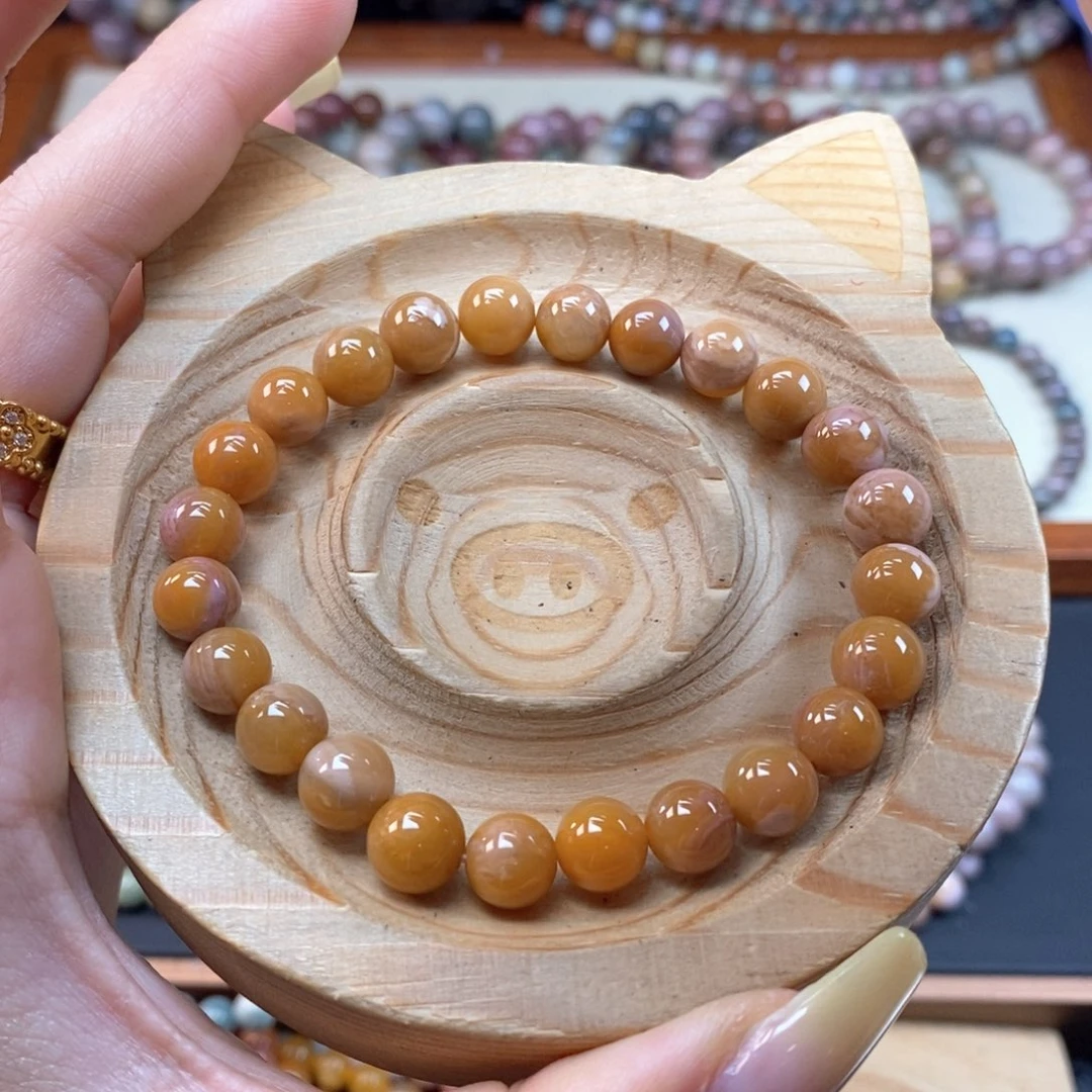石英质玉手链未镶嵌祈**白