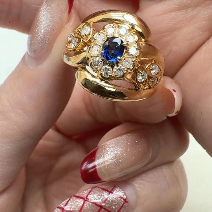 蓝宝石戒指未镶嵌