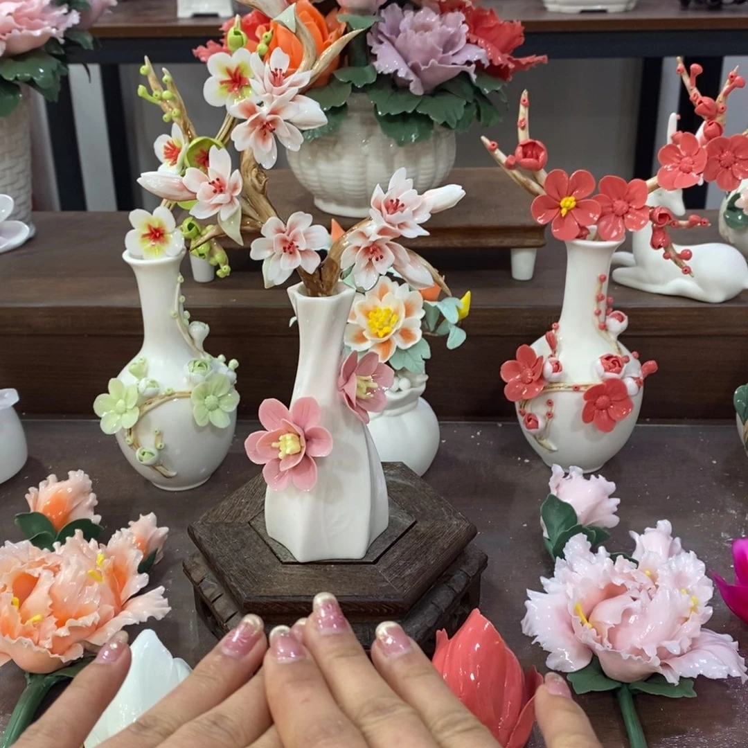 瓷片陶瓷工艺品摆件