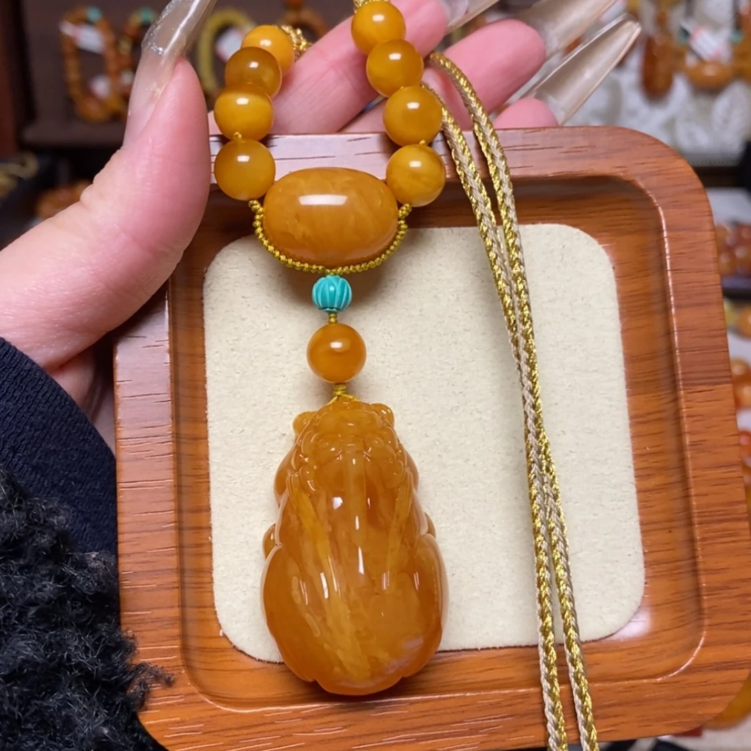 【闪购商品】蜜蜡颈饰未镶嵌项链