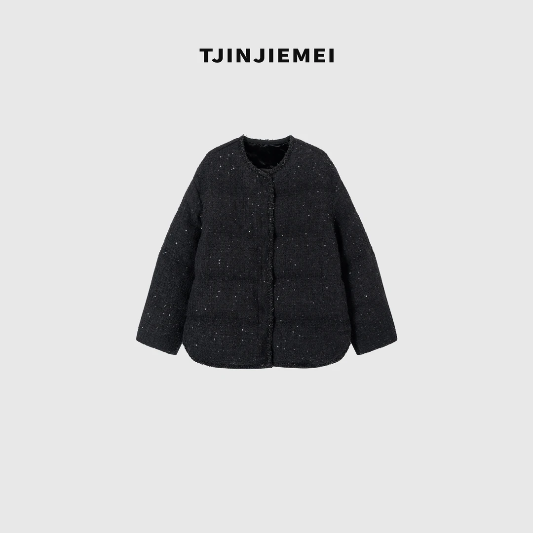 T井姐妹【星河】设计感精致小香气质温柔鹅绒服YRF2510-ZT648