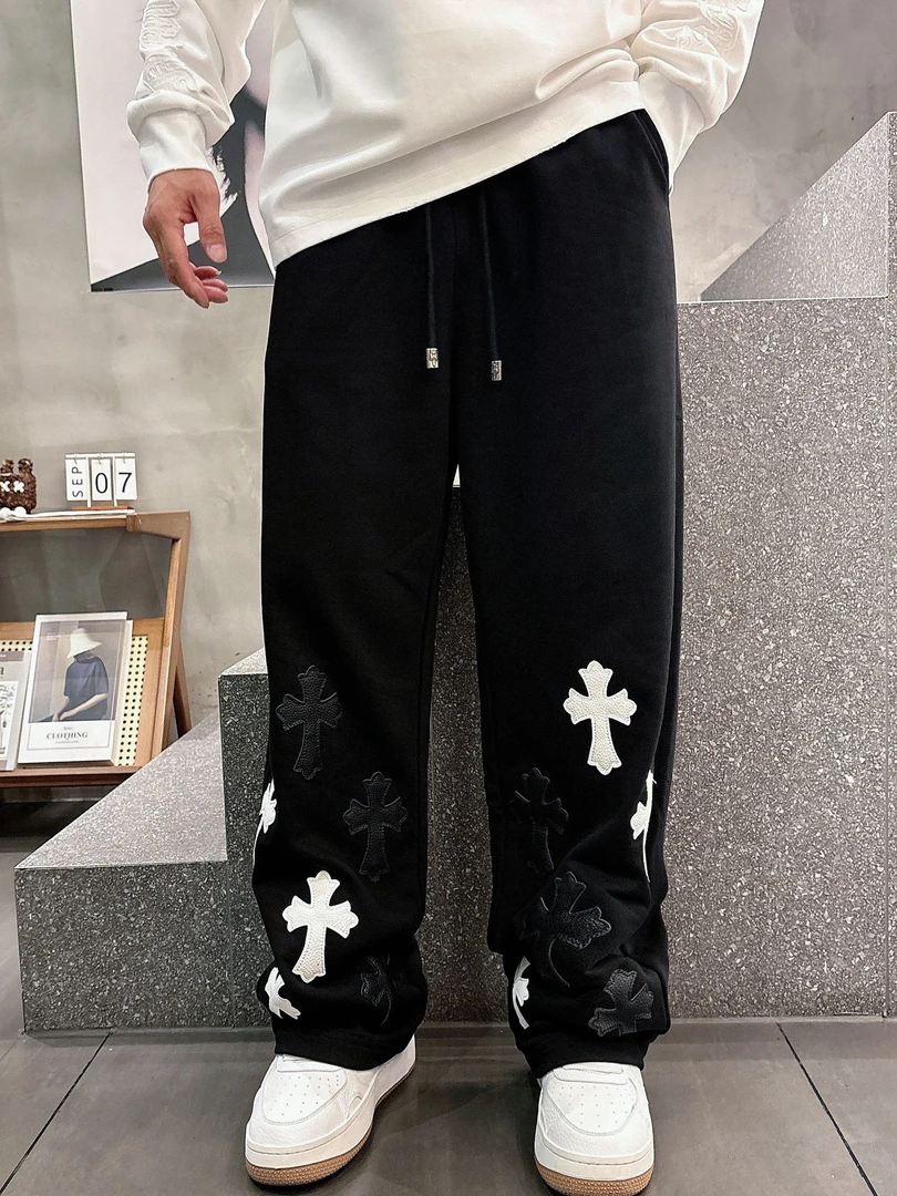 【九亿专属】直筒宽松休闲百搭宽松卫裤情侣时尚潮流高级轻奢3760