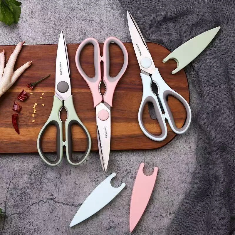 不锈钢家用剪多功能厨房剪强力鸡骨剪食物辅食剪刀烤肉剪手工剪刀
