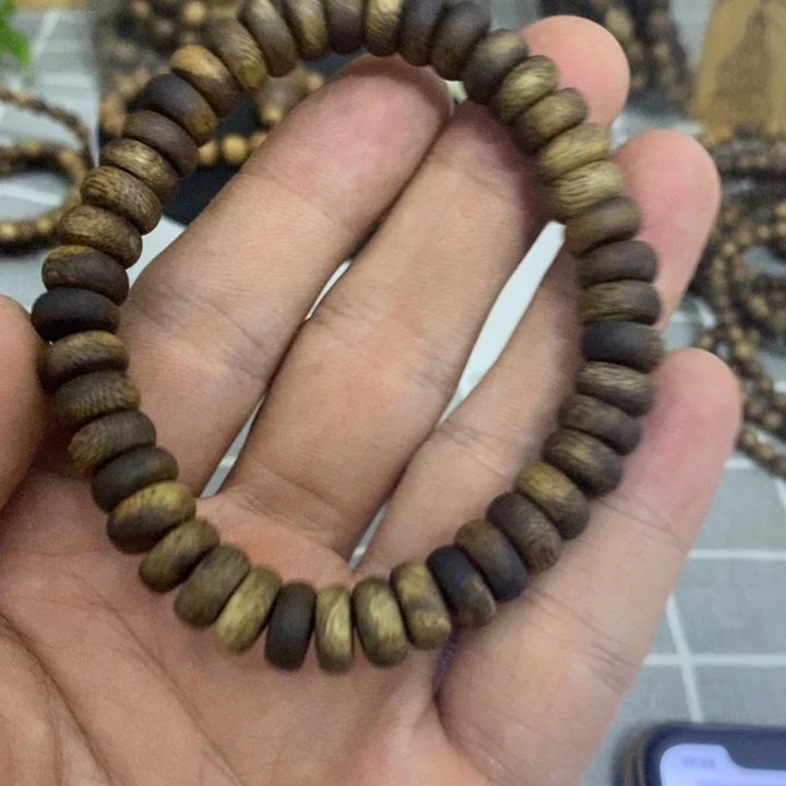 沉香手串算盘珠单圈9mm多样性发1