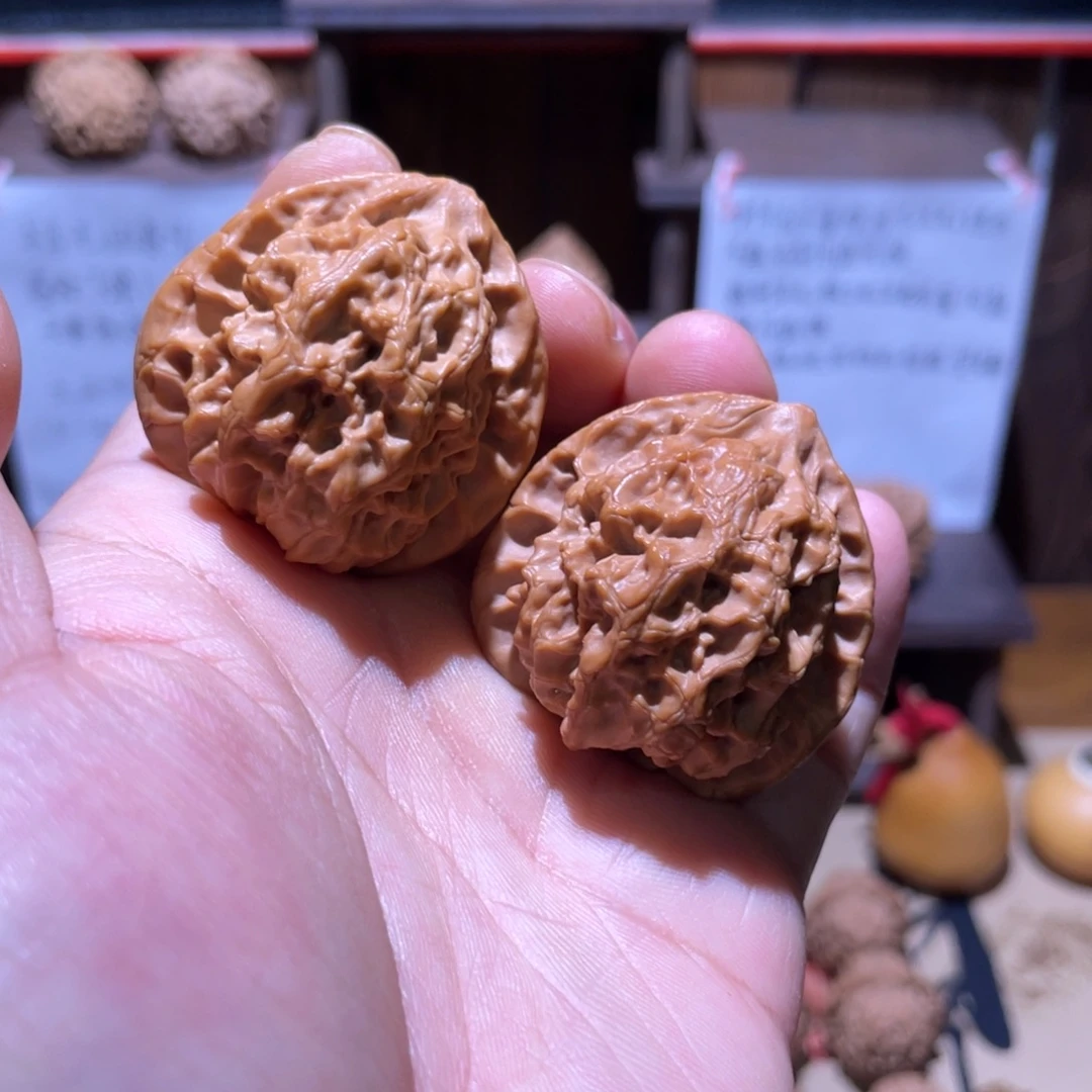 吊坠文玩核桃38➕梨木台