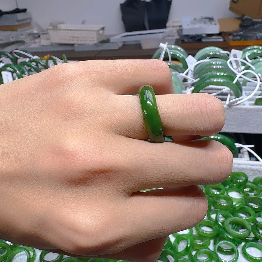 林***夕和田玉（碧玉）未镶嵌戒指