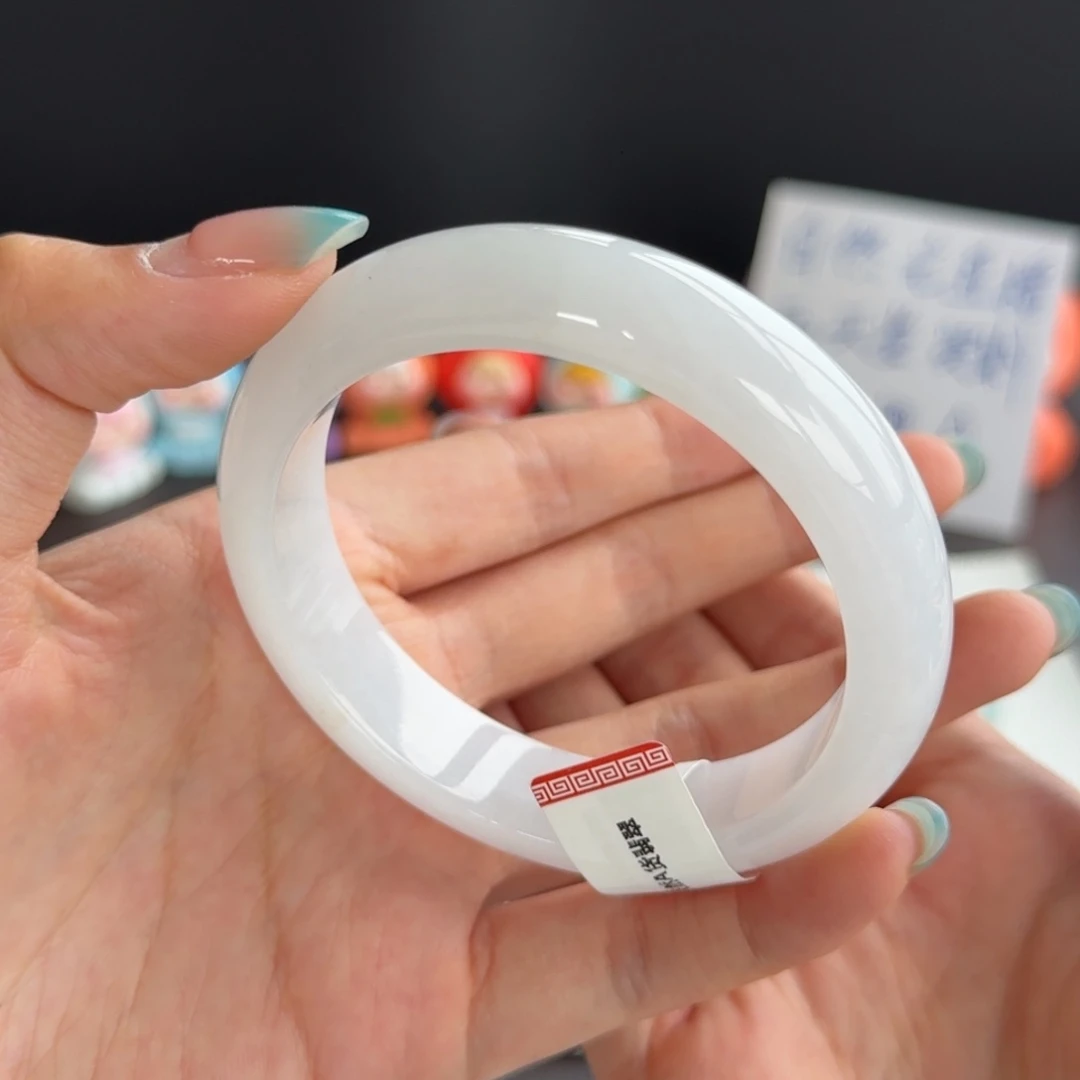 翡翠未镶嵌手镯2号 58