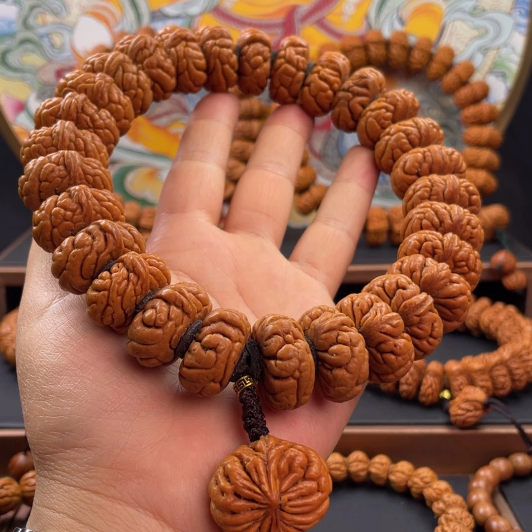 桃核手串龙纹桃核矮霸