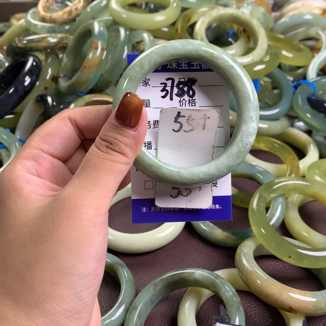 未镶嵌蛇纹石玉手镯3788