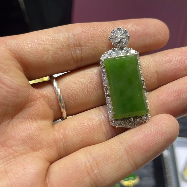 和田玉银S925镶嵌手串