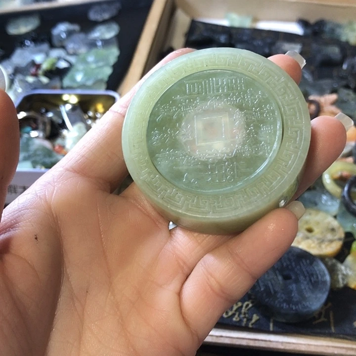 岫玉未镶嵌岫玉挂件