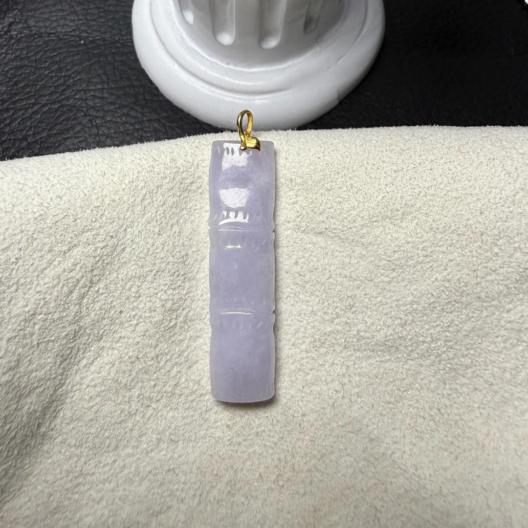 久鱼珠宝  18K金缅甸翡翠挂件 55