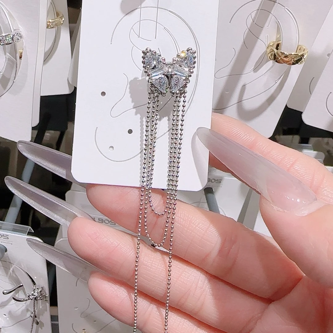 锆石铜合金925银耳环