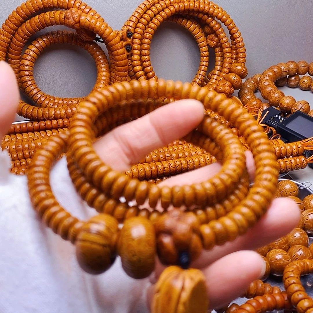 桃核吊坠3乘8核片多圈微瑕90