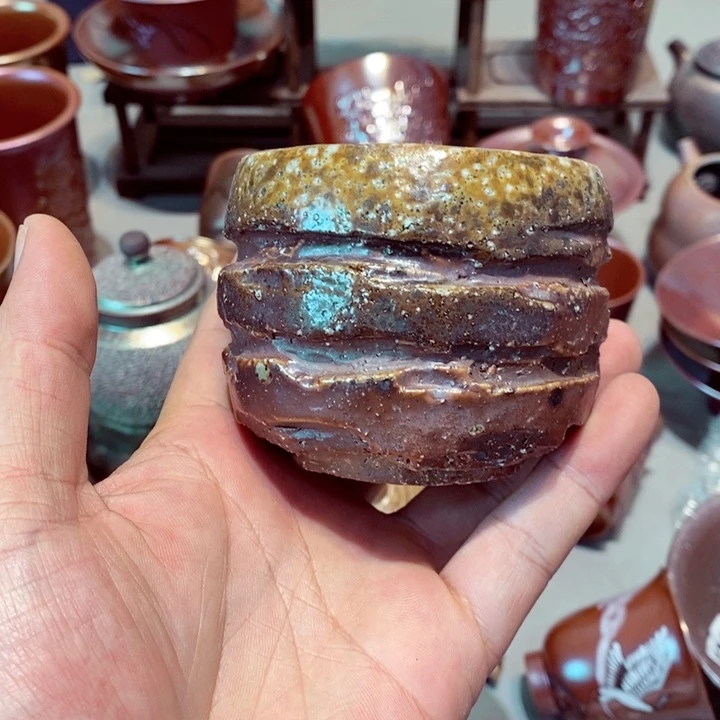 柴烧茶具陶瓷杯子
