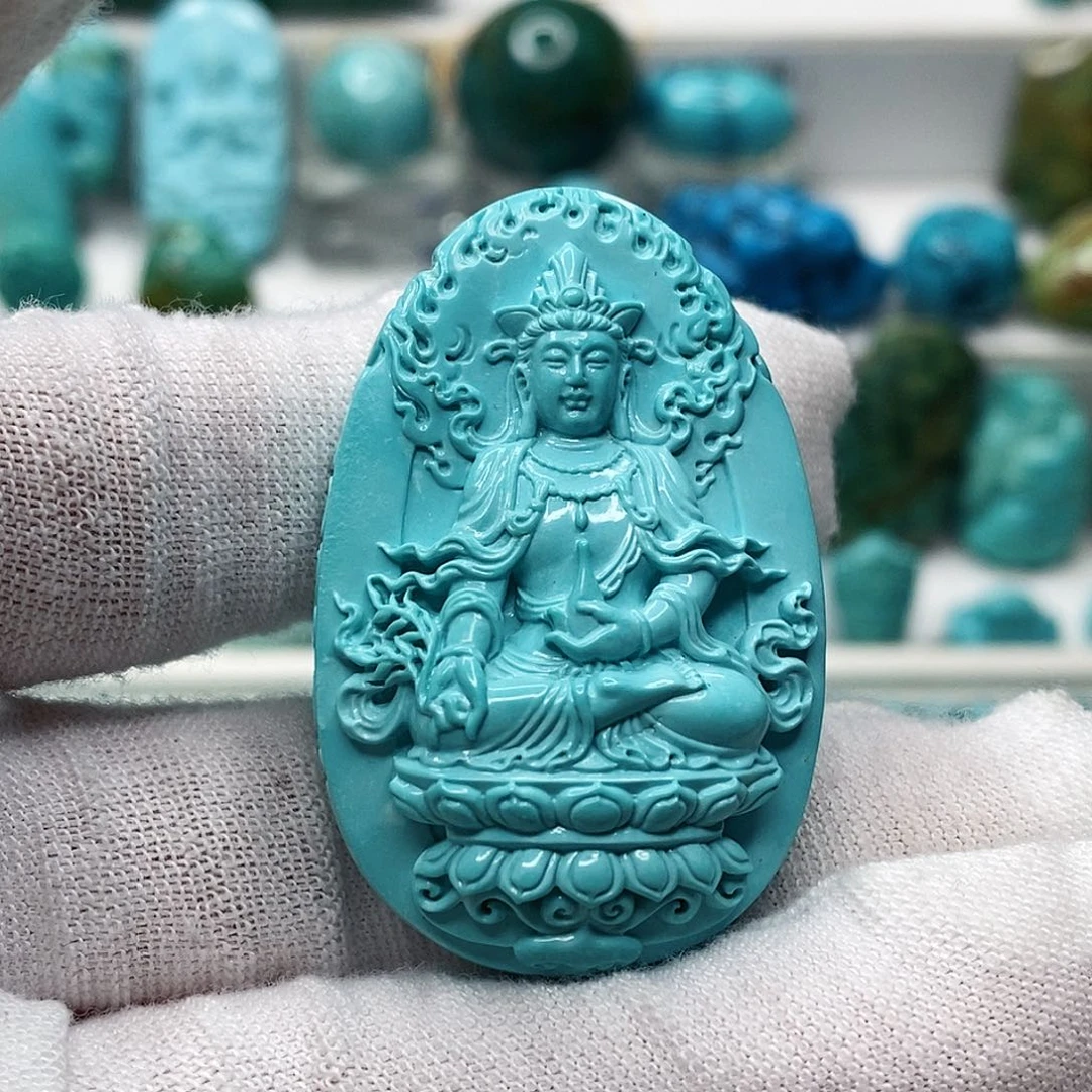 绿松石未镶嵌天然原矿 地大质检