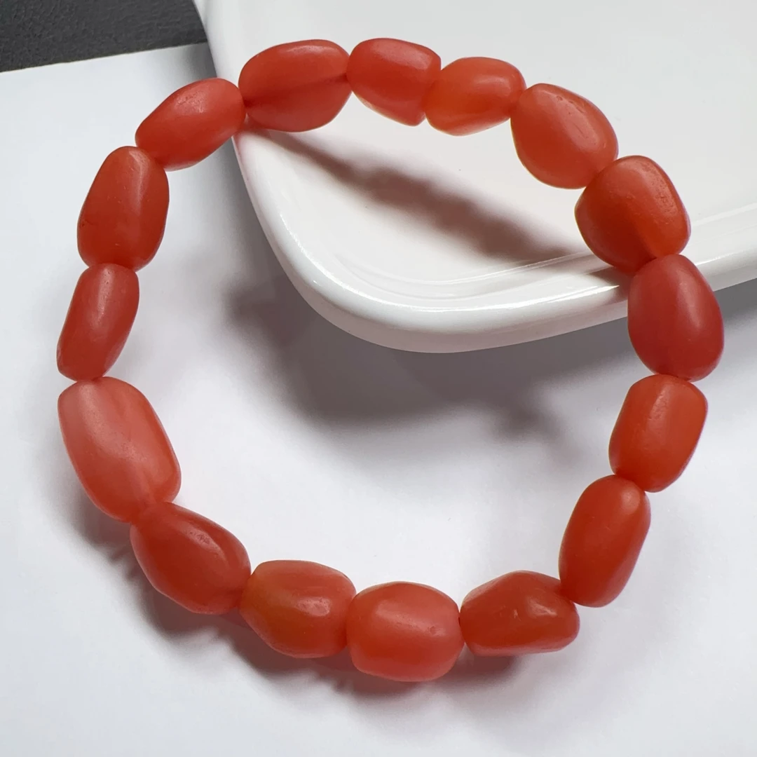 【伟伟鉴定】保山南红 原矿 随型手串9-10 多样性发货发一件