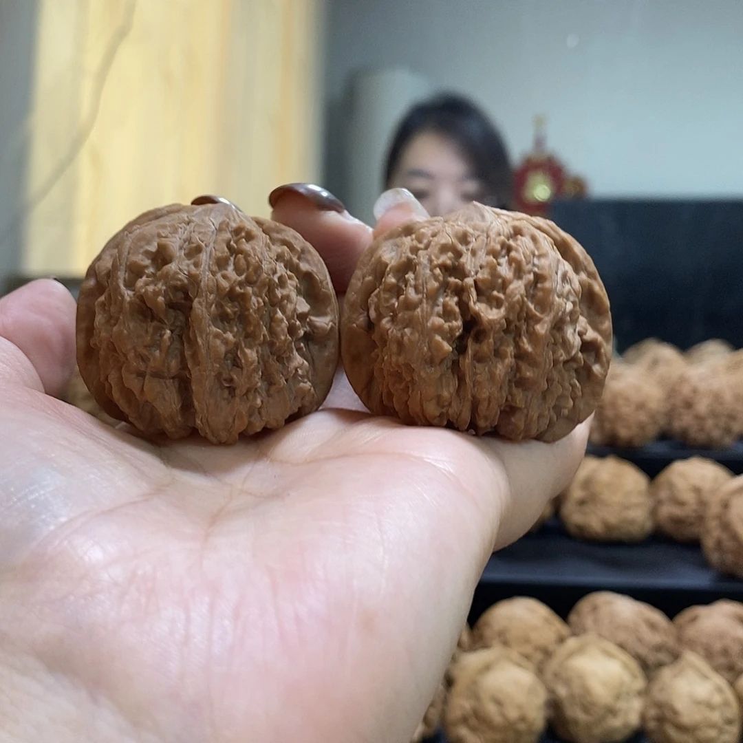 把件文玩核桃43边137狮子头