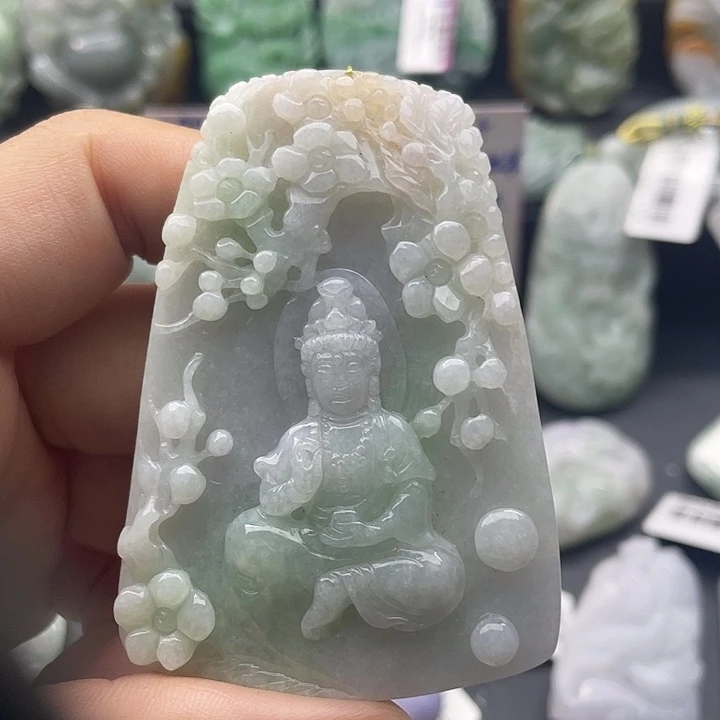 翡翠未镶嵌颈饰天然翡翠