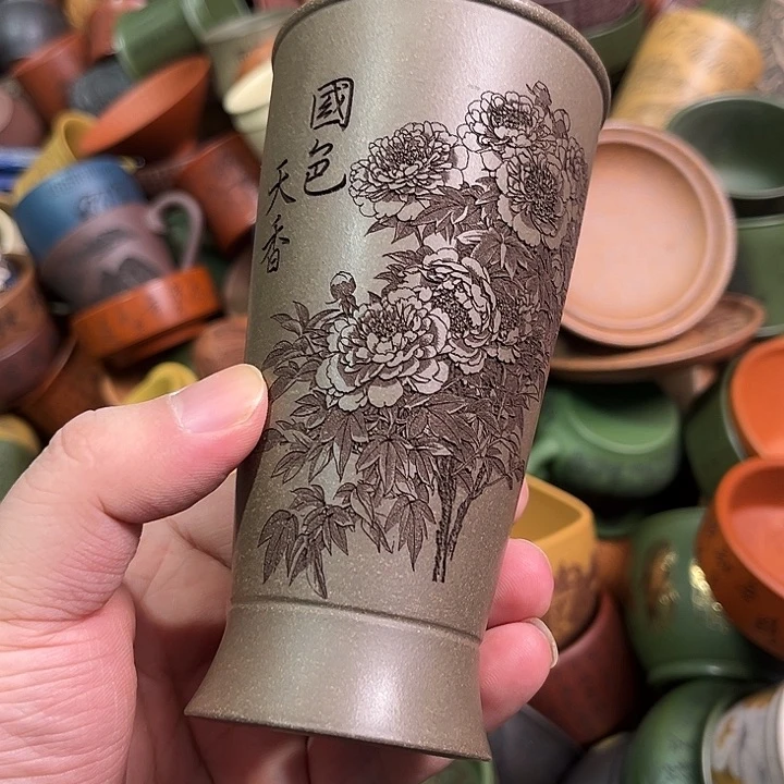 紫砂茶杯全手工紫砂主人杯