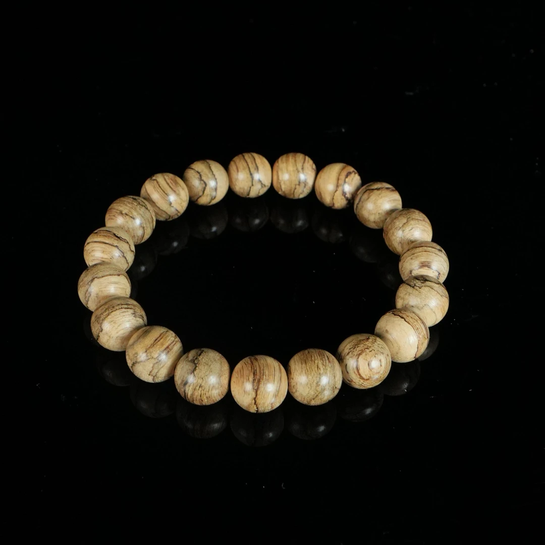 B2855 马泥涝虎斑软丝老料沉香手串 1.19cm  10g