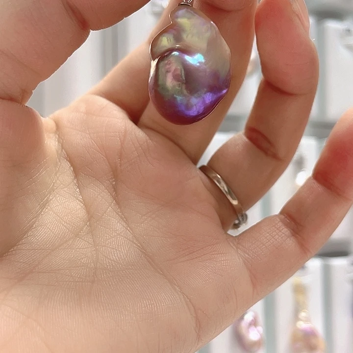 淡水珍珠戒指银S925镶嵌