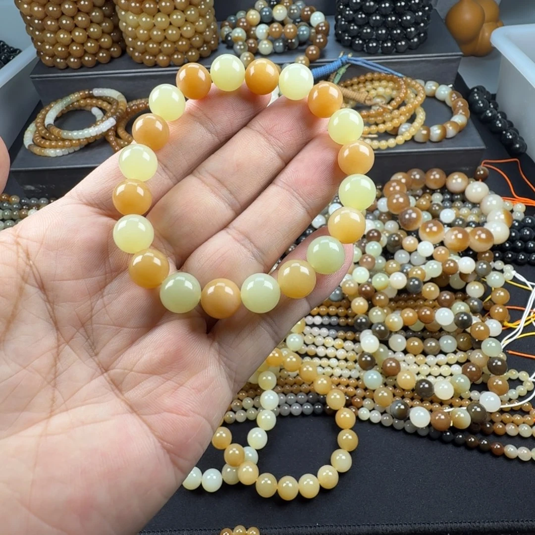 和田玉未镶嵌手链