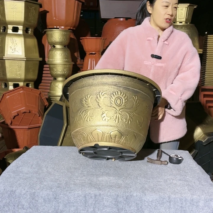 圆盆五零古铜两个红色两个