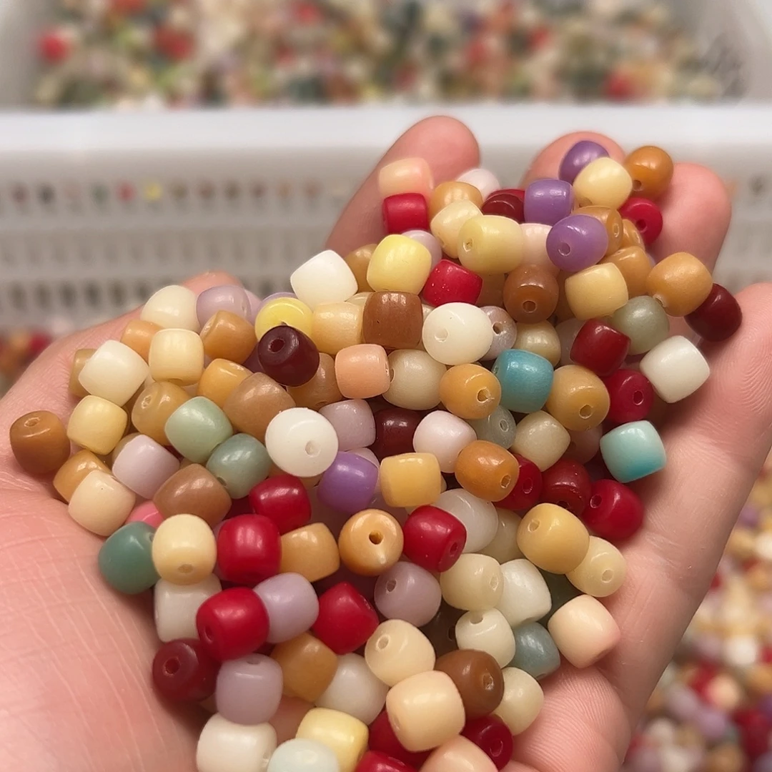 手串菩提根/象牙果1000颗直切小尺寸混微瑕