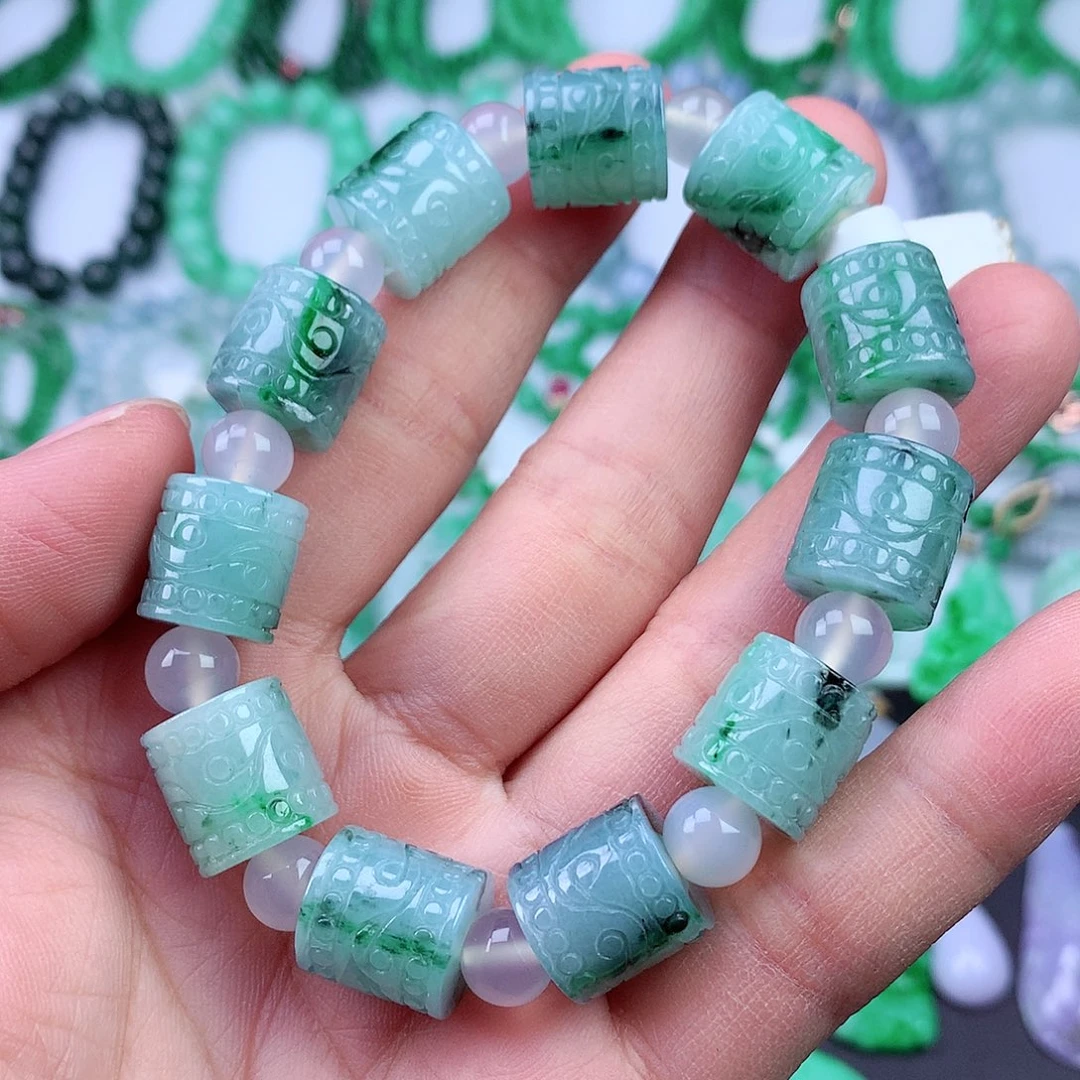 未镶嵌手链翡翠手串