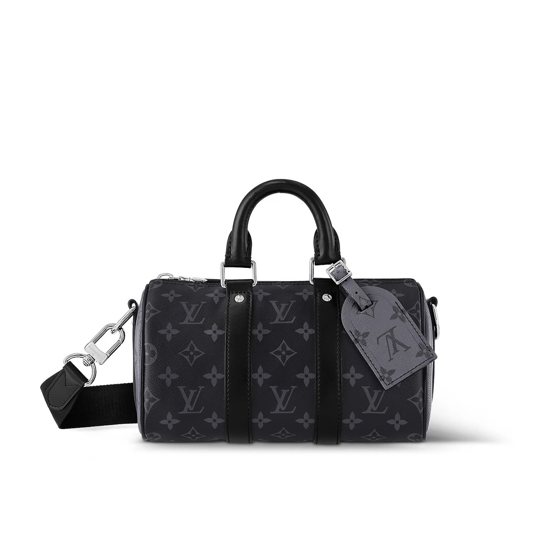 99新 LouisVuitton/路易威登 Keepall 25经典老花满印单肩包 G025