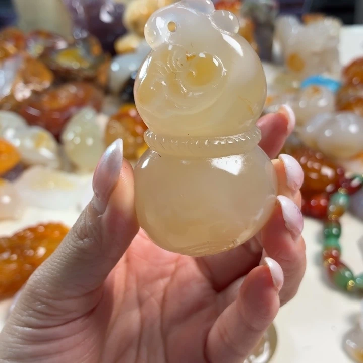 玛瑙/玉髓未镶嵌吊坠(不含链)