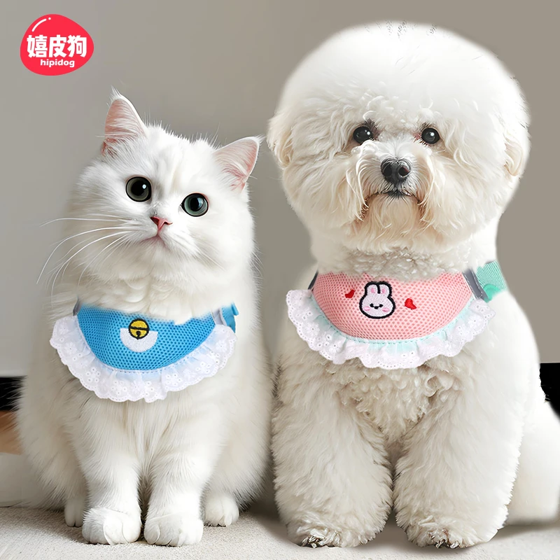 嬉皮狗—狗牵引绳口水巾胸背带遛狗绳子小型犬泰迪防挣脱猫绳2796