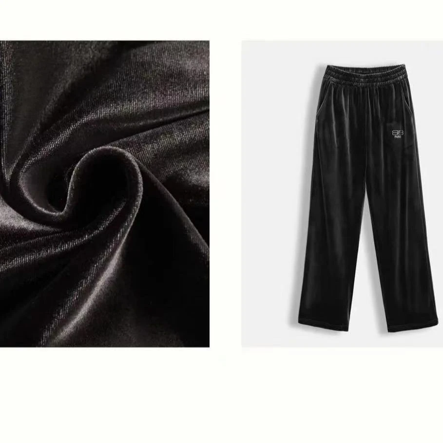 安安推荐【纵向丝滑裤子】宽松休闲时尚直筒裤BIN23889