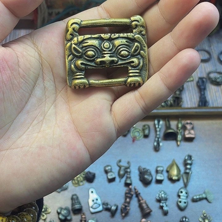 藏传小元素经书扣1个