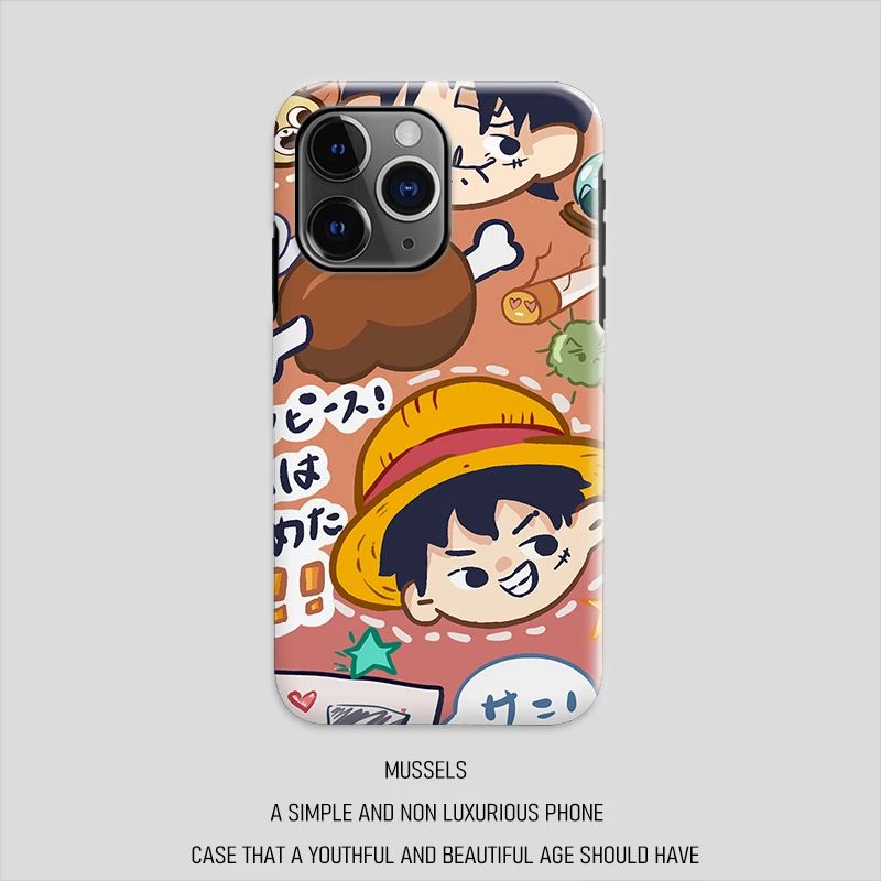 卡通路飞-菲林软硬壳2合1创意适用于苹果华为VIVO小米OPPO手机壳