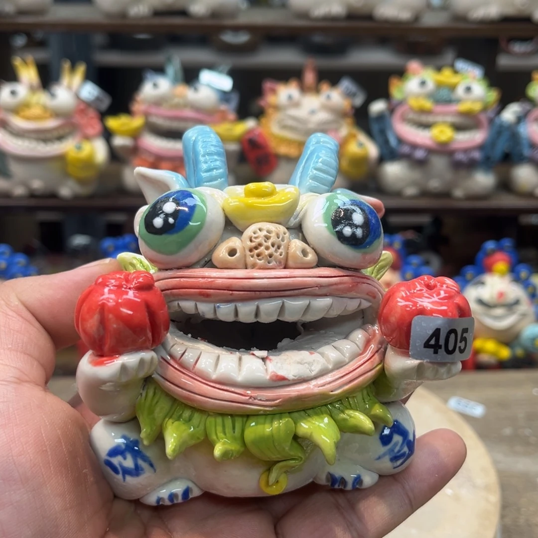 陶瓷纯手工抽象陶瓷摆件微瑕405